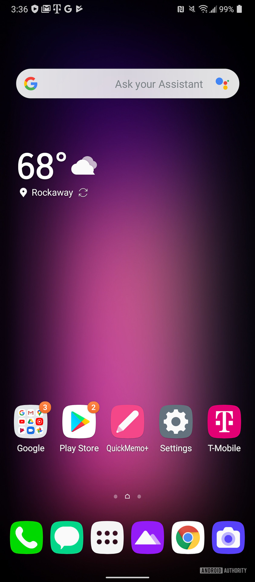 LG V60用户界面主屏幕