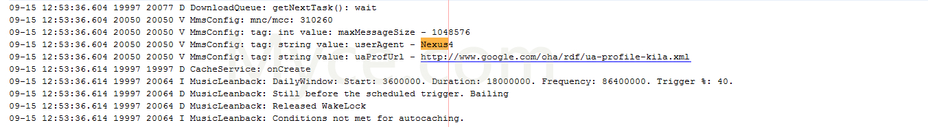 bob体育提现Nexus 5日志文件的Android 4.4 Kitkat