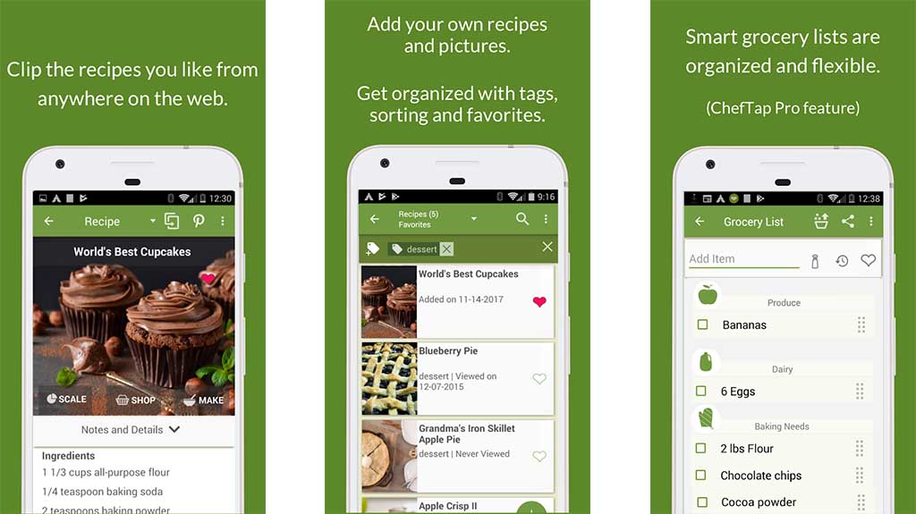 这是Cheftap的屏幕截图，这是Android上最好的烹饪应用程序之一bob体育提现
