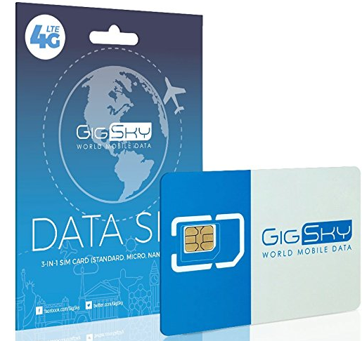Gigsky SIM卡 - 旅行SIM卡