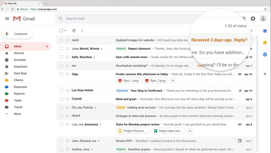 Google Gmail nuding-新的Gmail