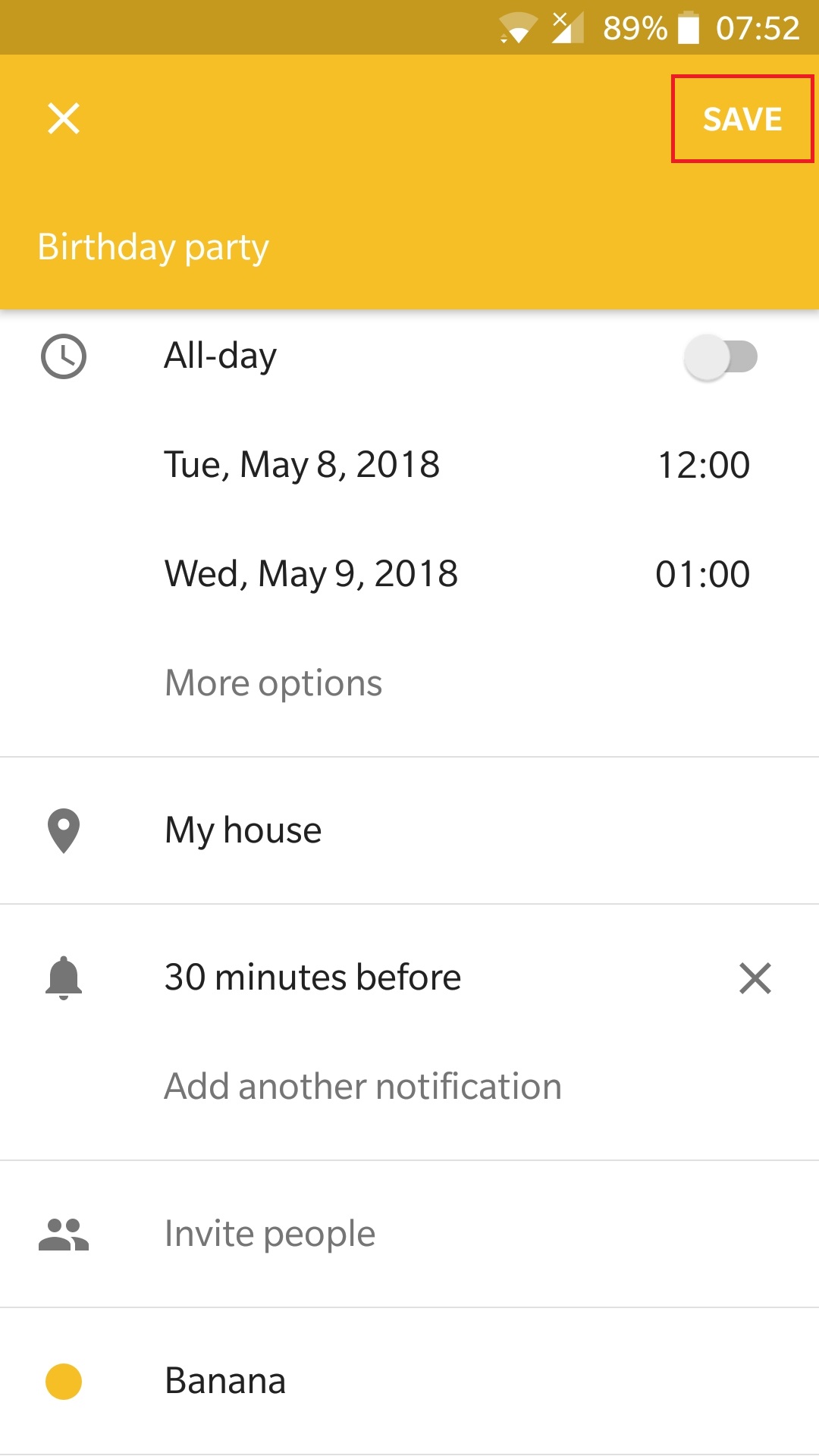 创建事件Google日历Android设备bob体育提现