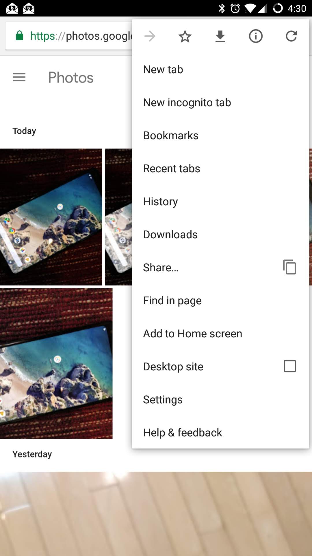 如何将Google照片添加到主屏幕上的屏幕截图。