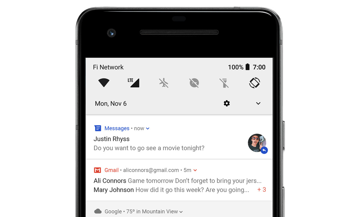 Android中捆绑的Gmail通知。bob体育提现