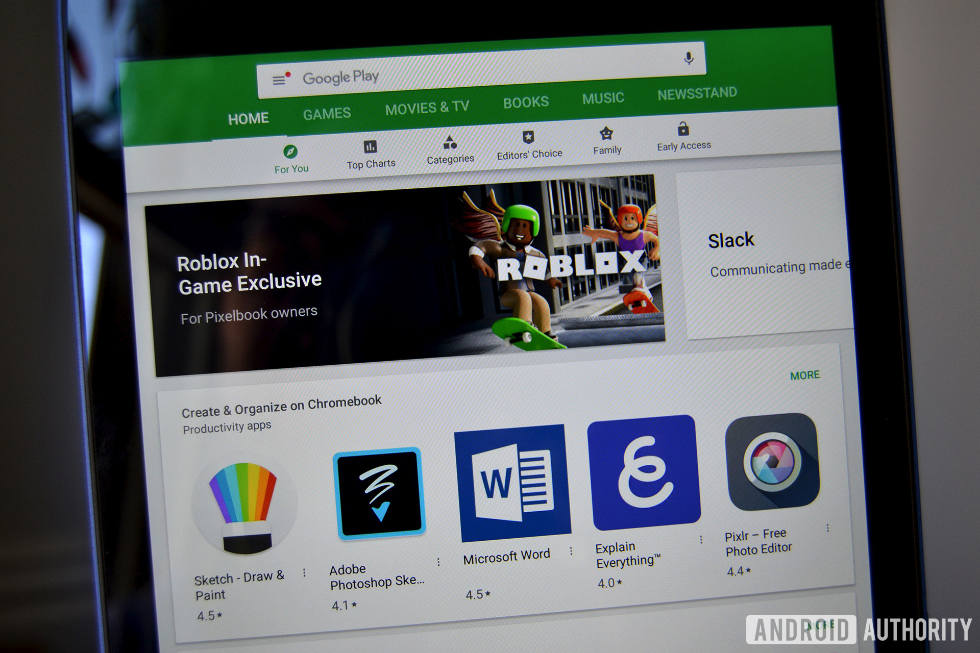 Chromebook Tab 10评论Google Play商店