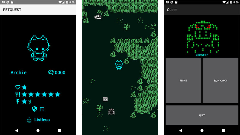 Petquest Virtual Pet是Android的最佳佩戴操作系统游戏之一bob体育提现