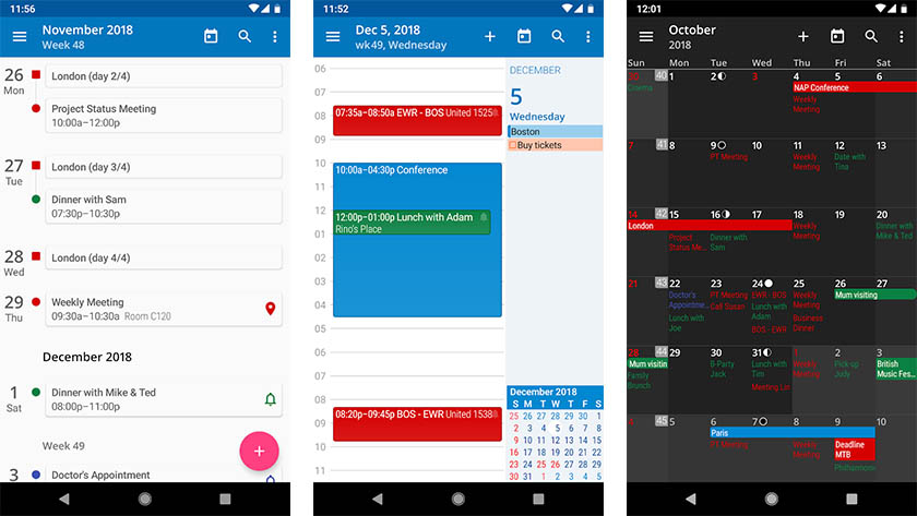 Acalendar  -  Android的最佳日历应用程序之一bob体育提现