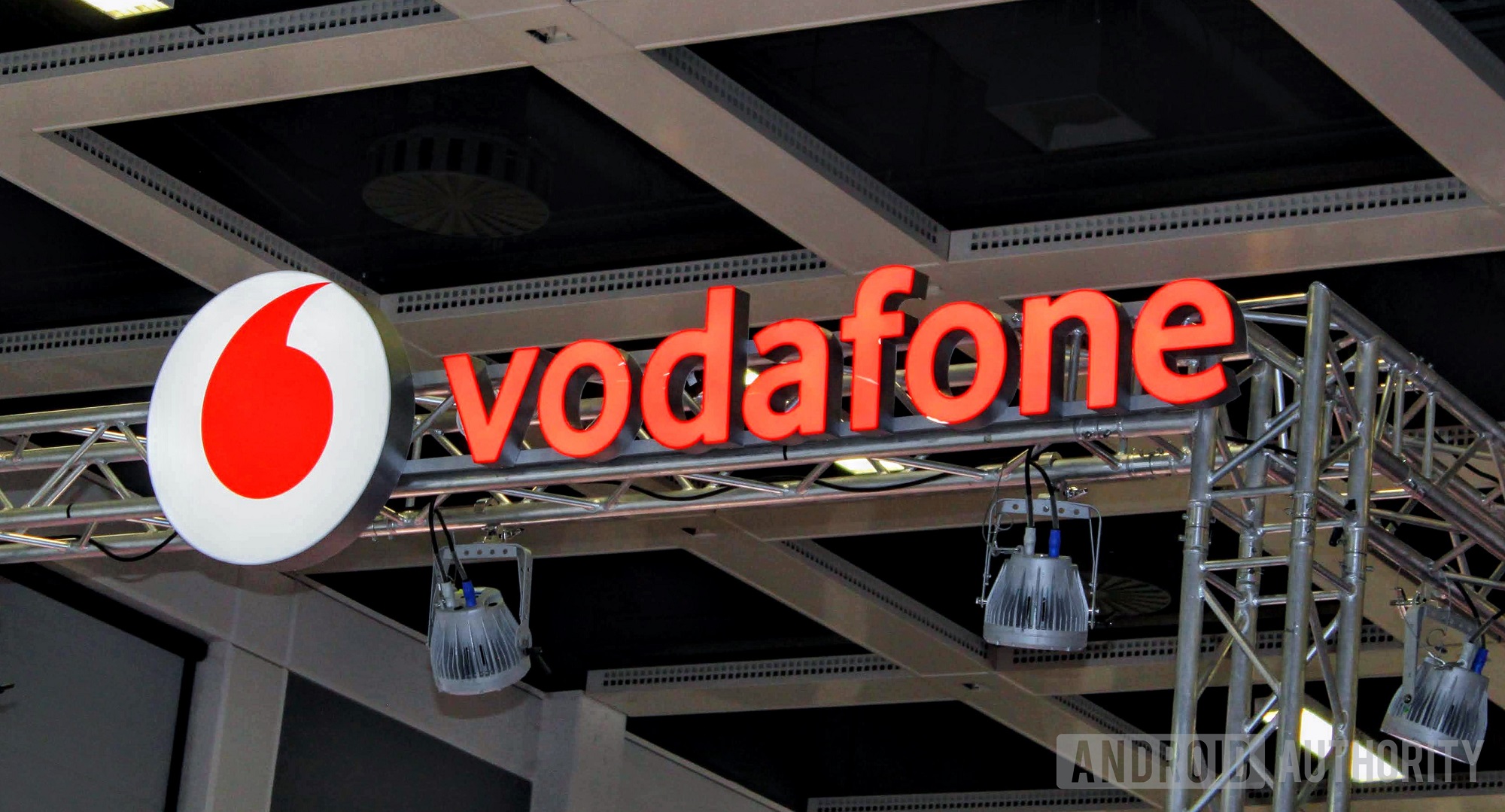 IFA 2018的Vodafone徽标。