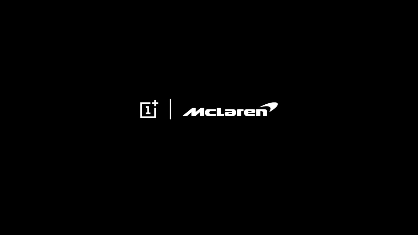 视频中的屏幕截图，宣布OnePlus和McLaren Partnership