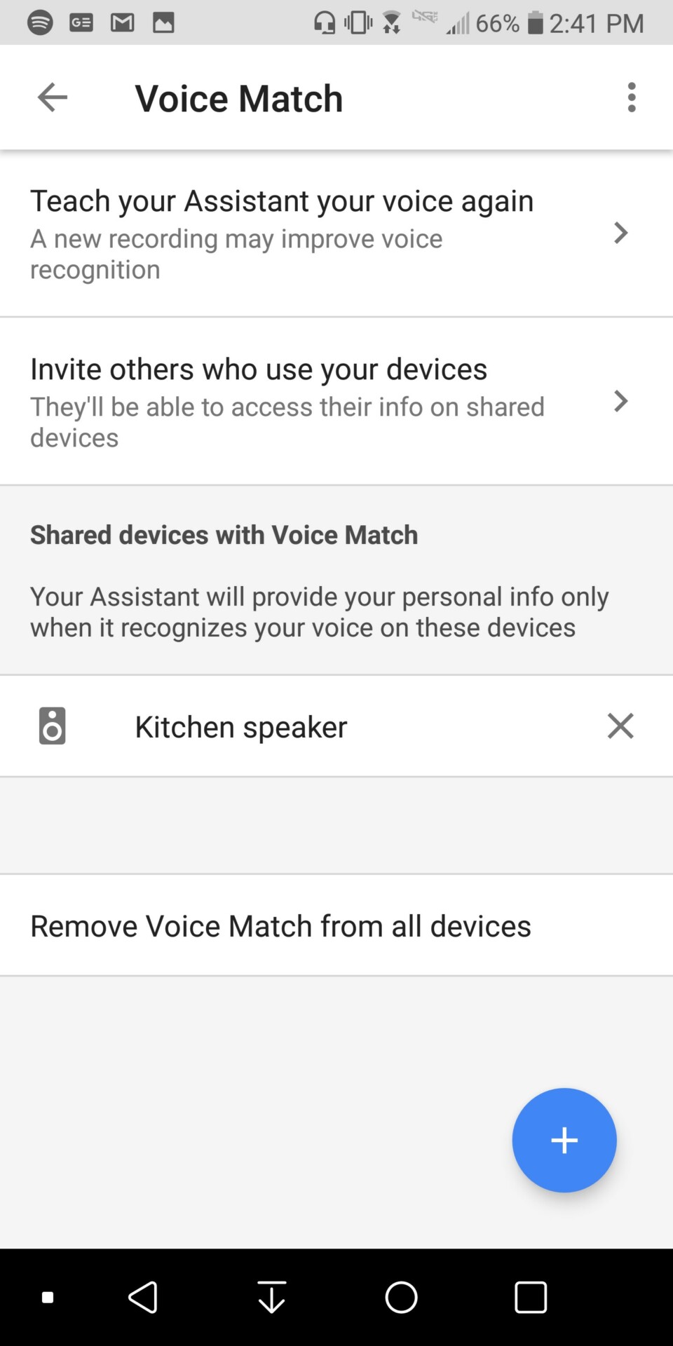 Google Assistant语音匹配菜单打开。