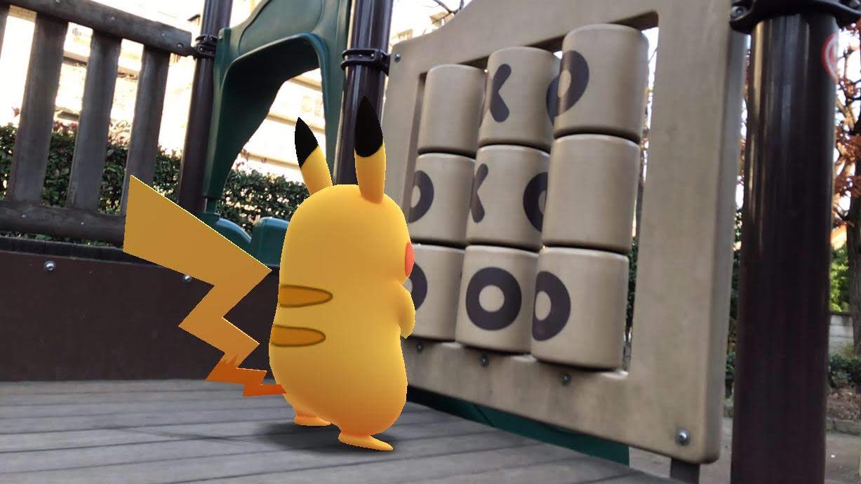 这是Pikachu的照片在游乐场，用于Android的最佳口袋妖怪Go IV计算器bob体育提现