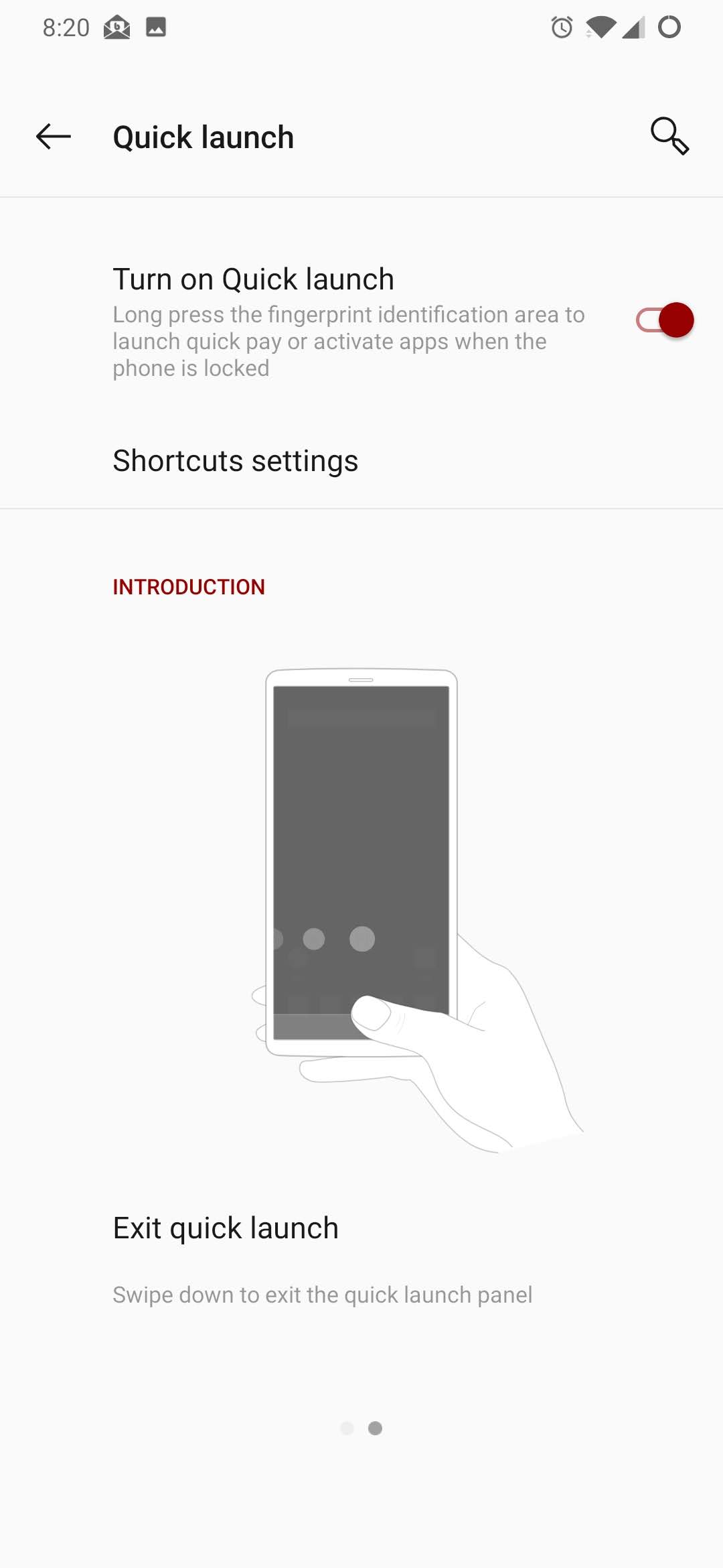 快速在OnePlus 6T上启动设置。