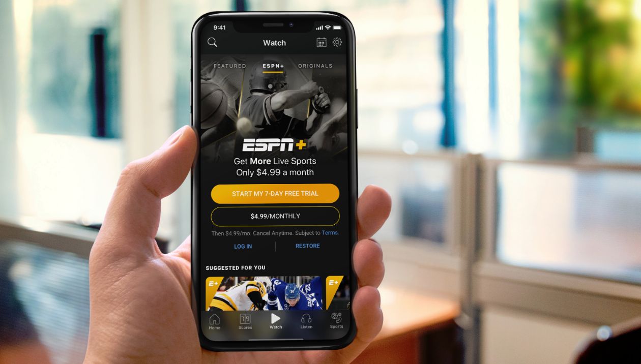 什么是ESPN Plus-电话上的应用程序