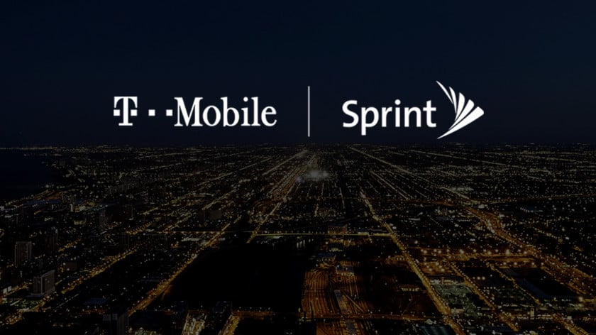 T-Mobile和Sprint徽标并排