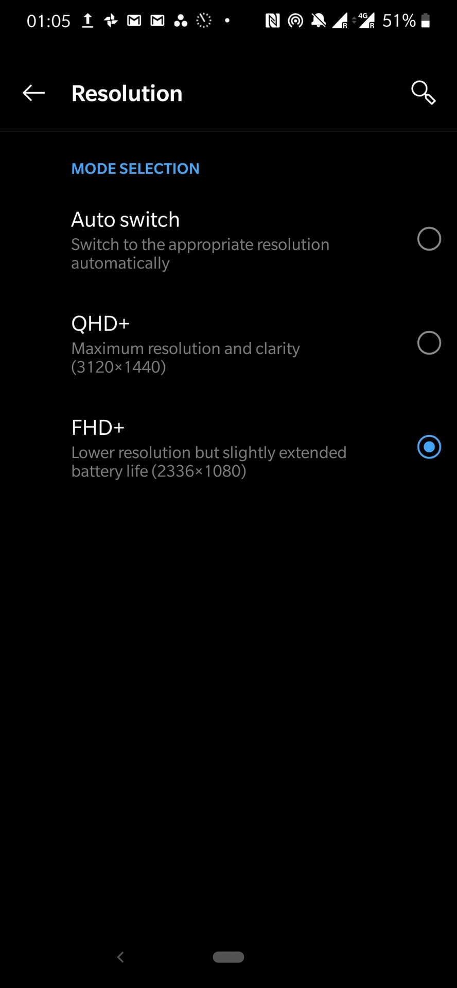 OnePlus 7 Pro自适应屏幕分辨率