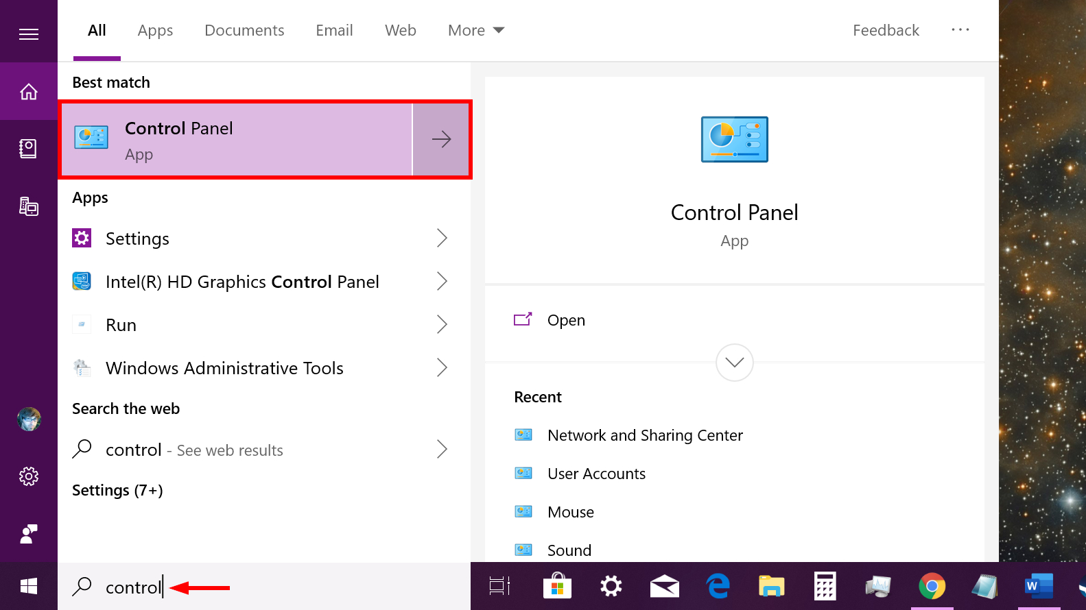 Windows 10控制面板Cortana-如何在Windows 10中找到控制面板