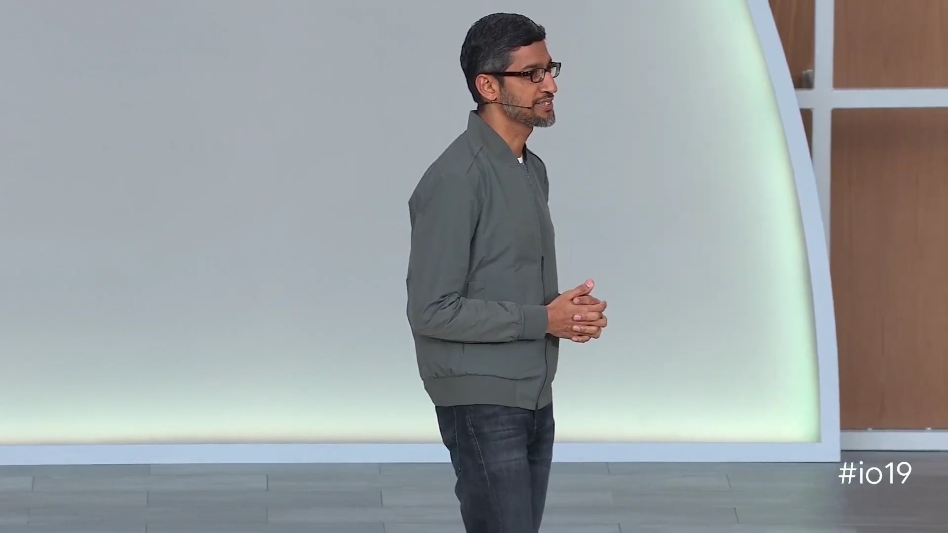 Sundar Pichai在谷歌I/O 2019上的照片