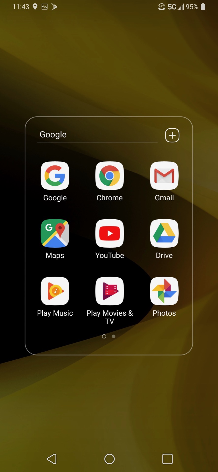 LG V50 ThinQ评论Google Apps