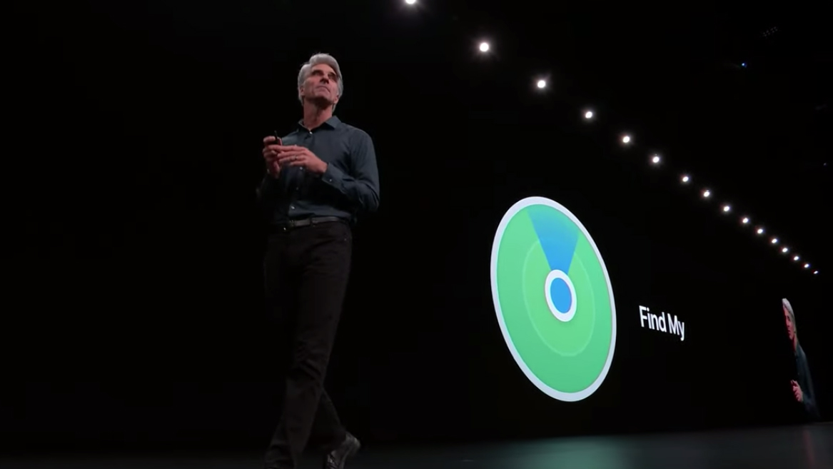 Craig Federighi Apple WWDC 2019 IOS 13查找我的公告