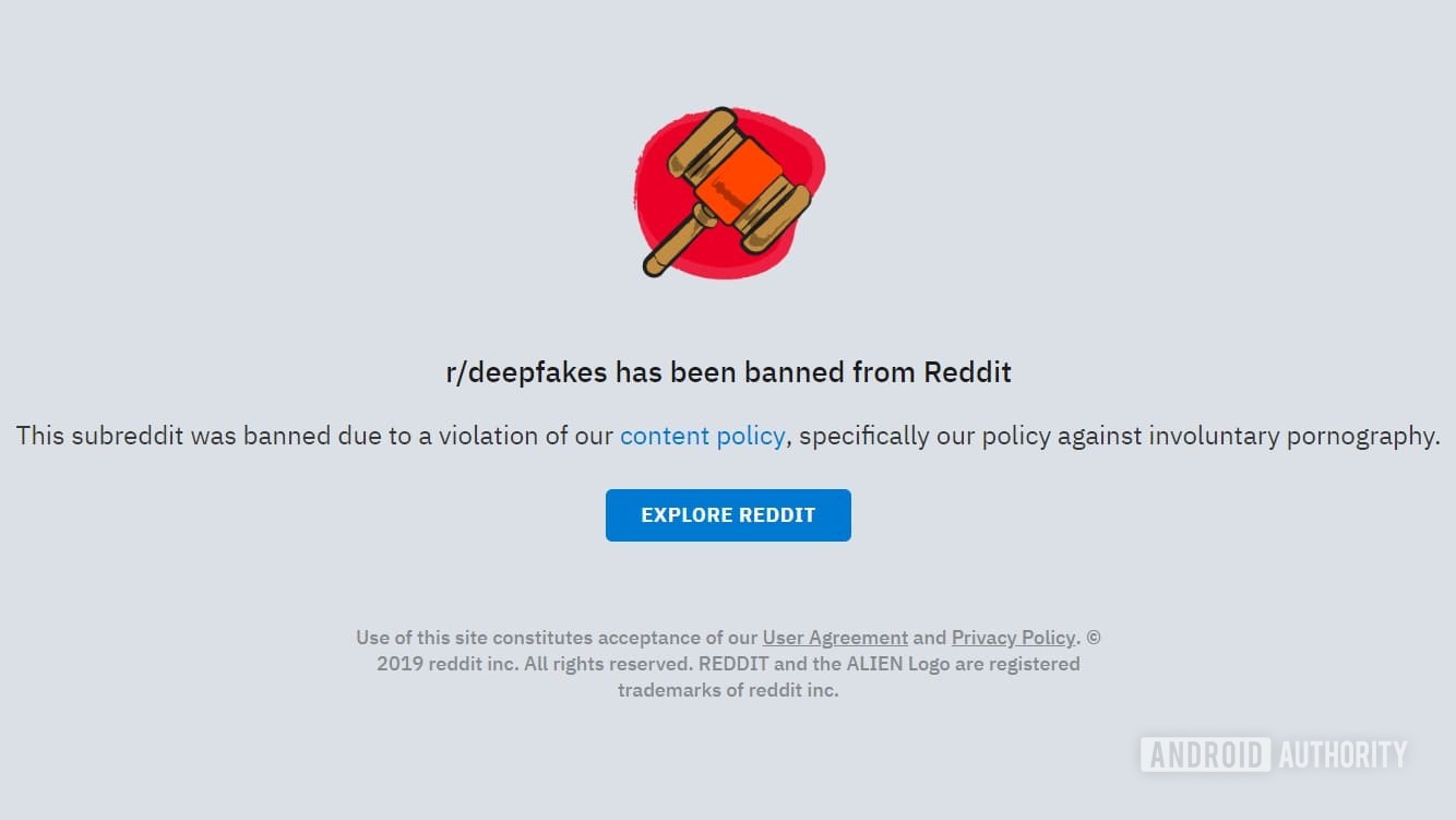被禁止使用Reddit的Deepfake
