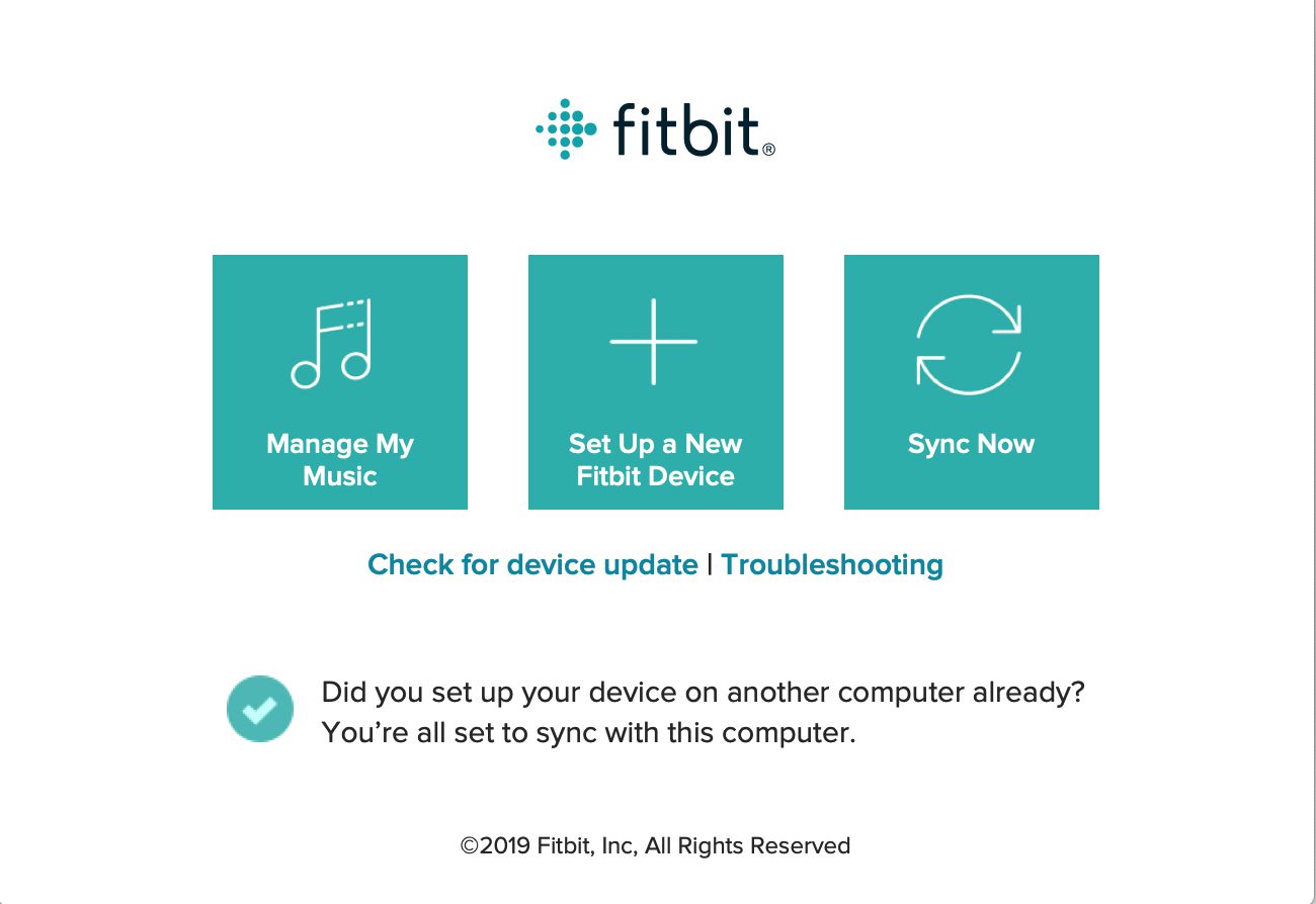 Fitbit Connect在桌面上的应用程序