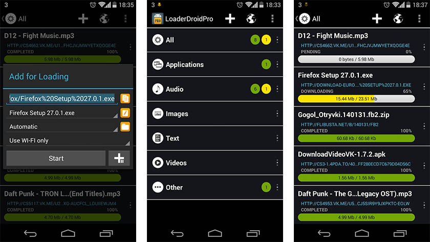 Loader Droid是Android的最佳下载管理器之一bob体育提现
