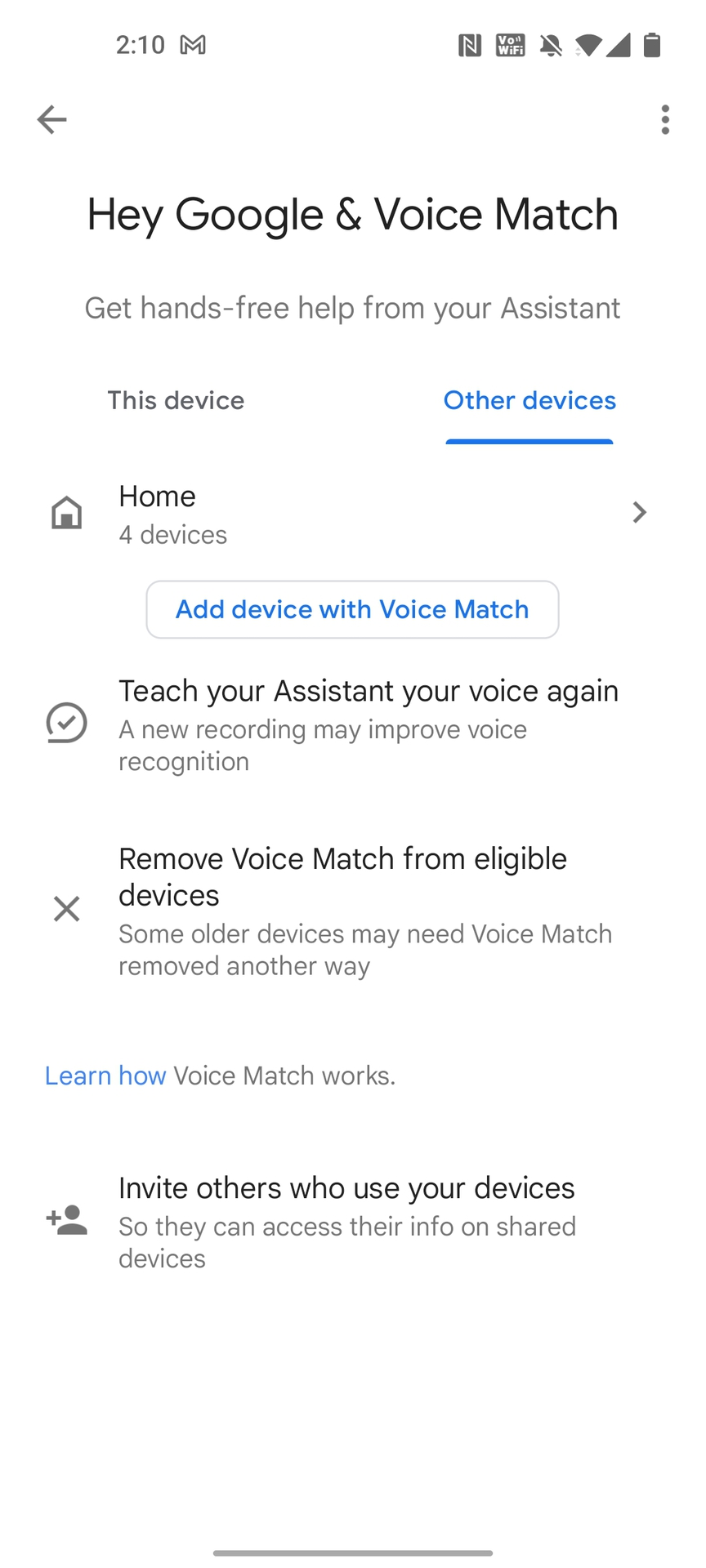 OnePlus 9 Google Assistant嘿谷歌选项在其他设备上