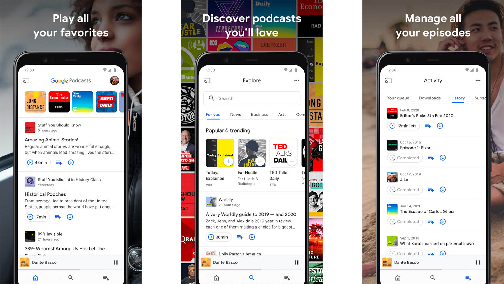 Google Podcasts屏幕截图2020