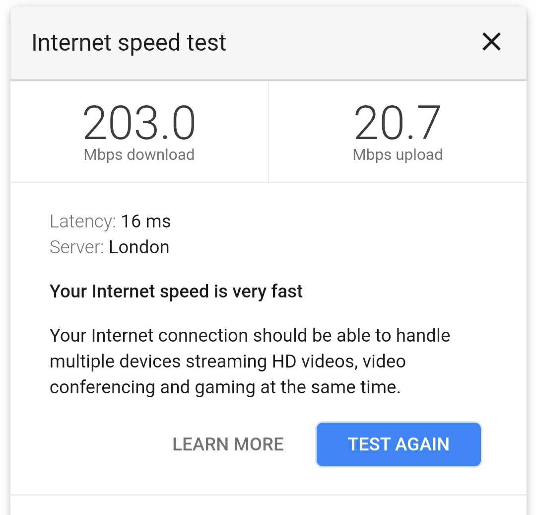 Google WiFi速度测试1