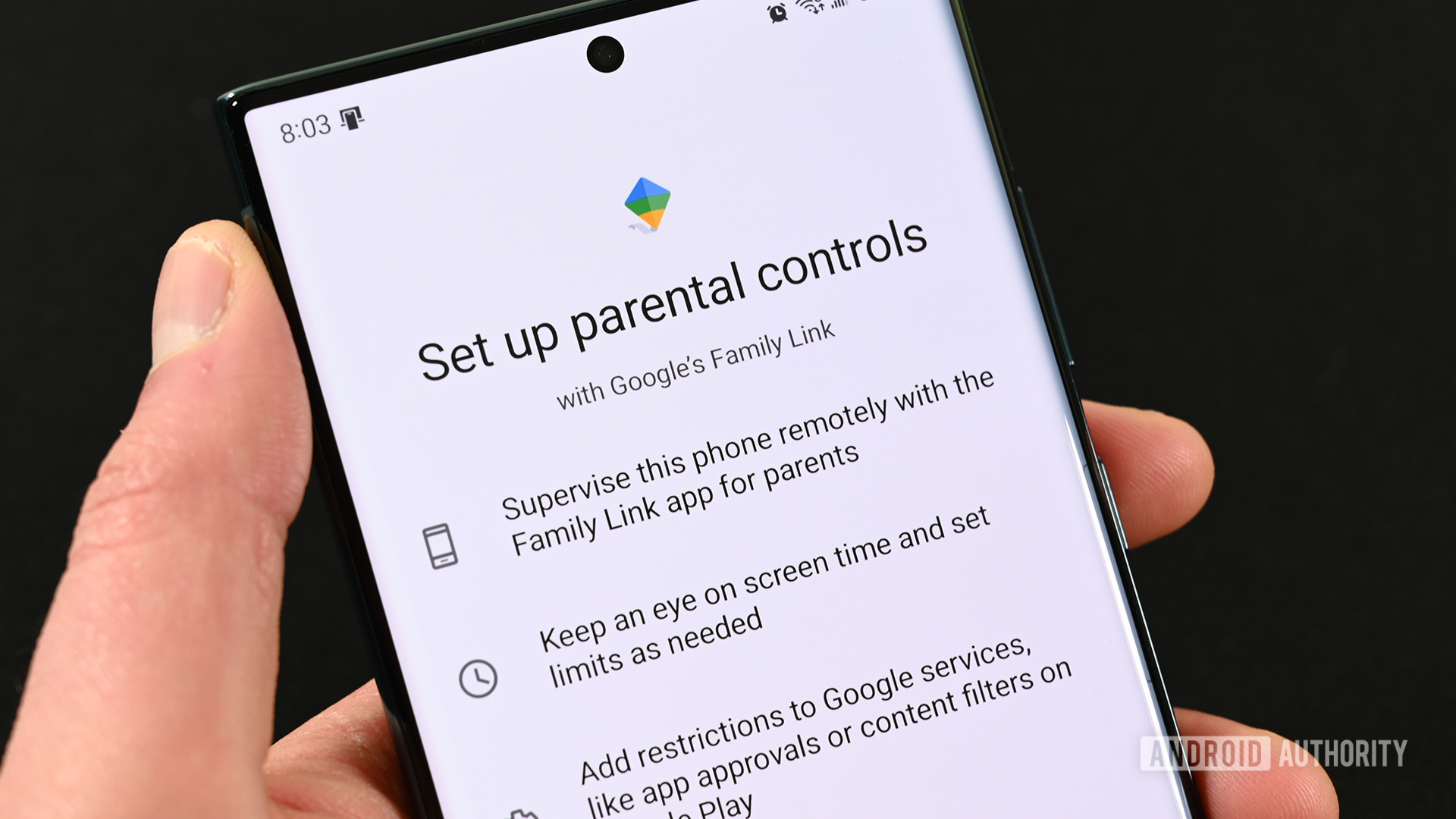 Google家庭链接父母控制