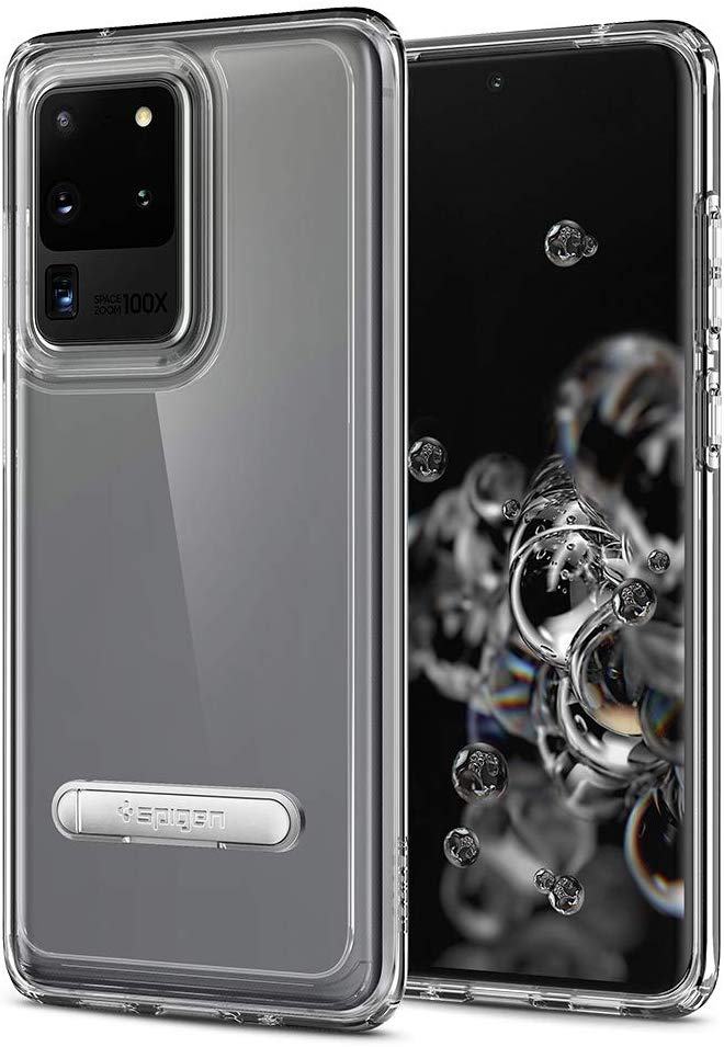 最好的Galaxy S20超清晰的案例Spigen超混合S