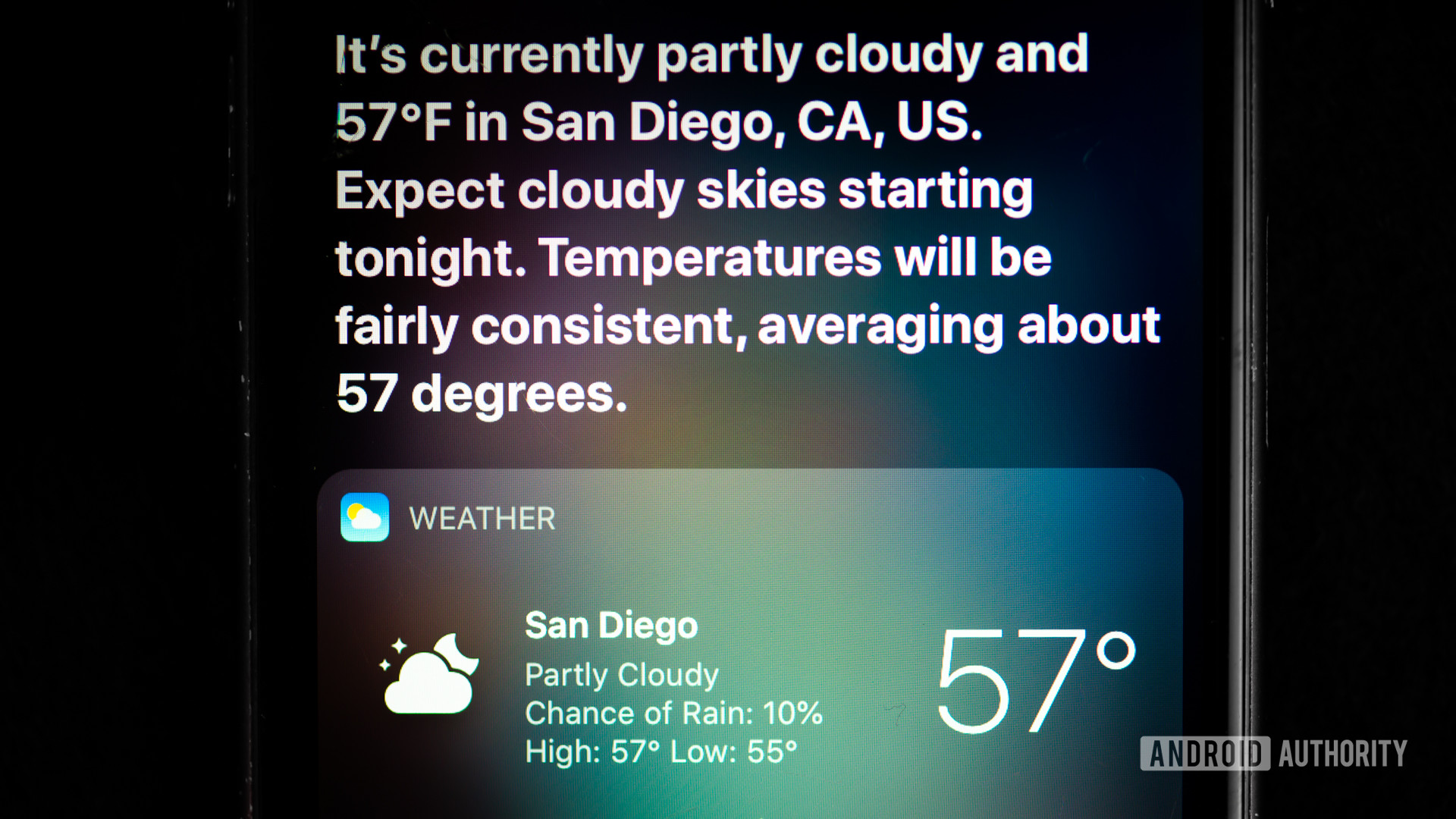 Siri命令天气