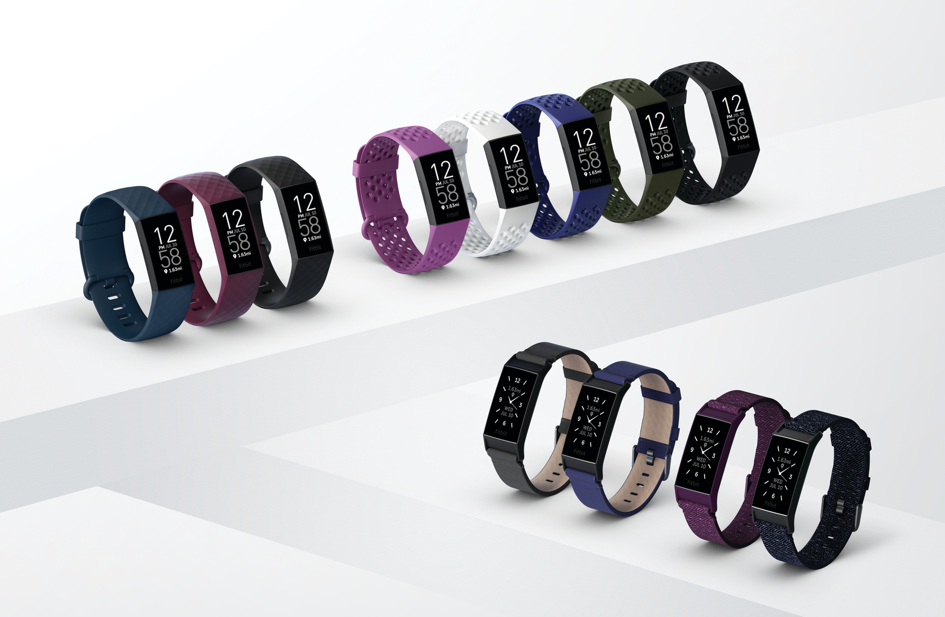 Fitbit收费4种颜色样式