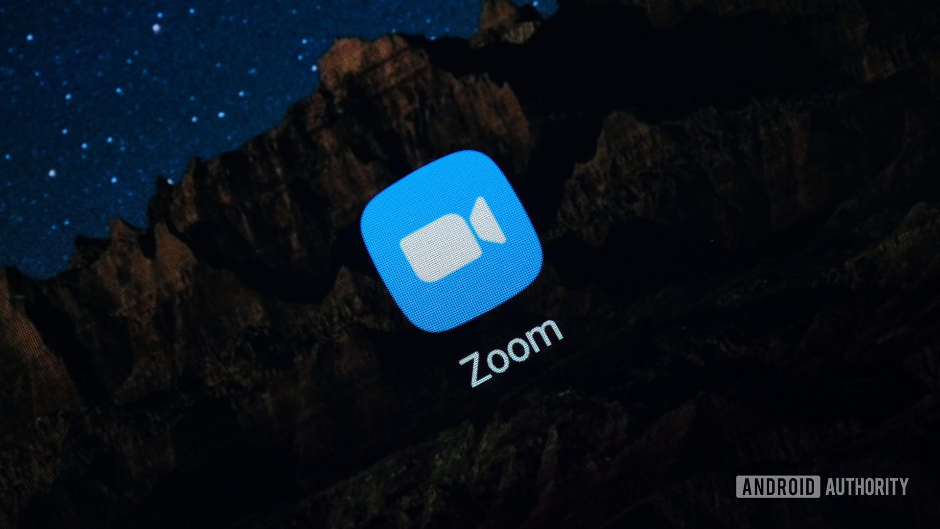 zoom应用程序徽标在手机上