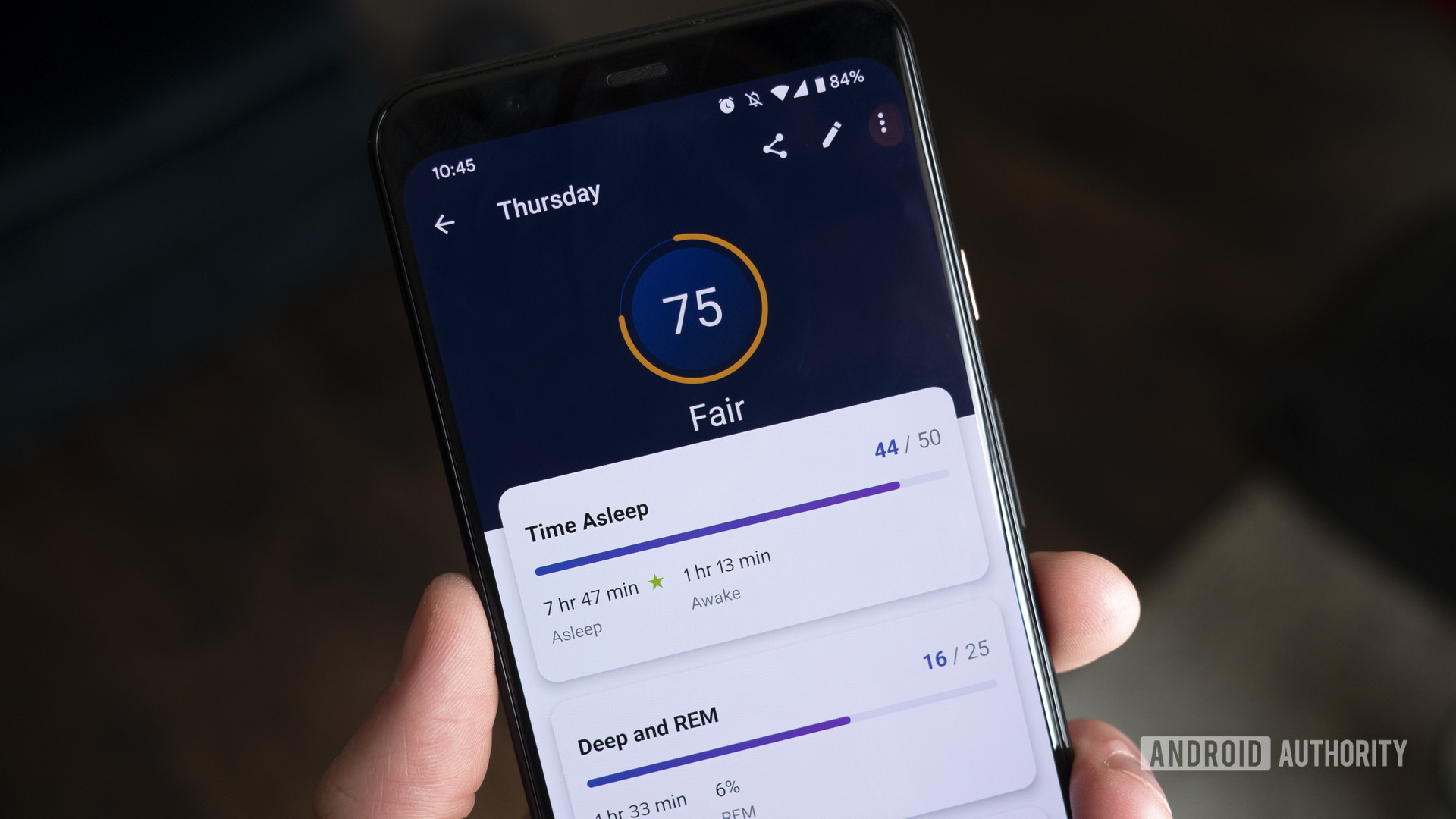 Fitbit收费4每天的评论睡眠评分