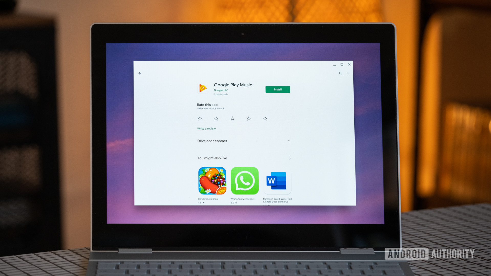 Chromebook下载Google Play Music 2- Chromebook上的bob体育提现Android应用