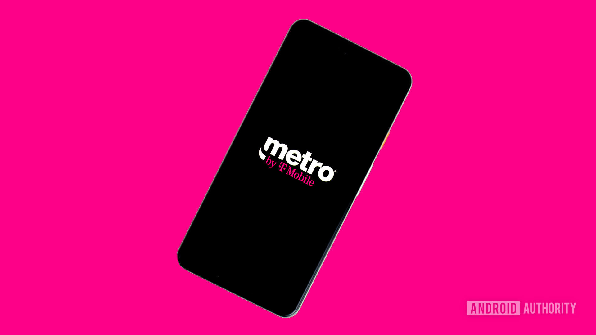 Metro By T Mobile徽标在电话库存照片1