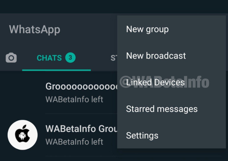WhatsApp多个设备Wabetainfo 1