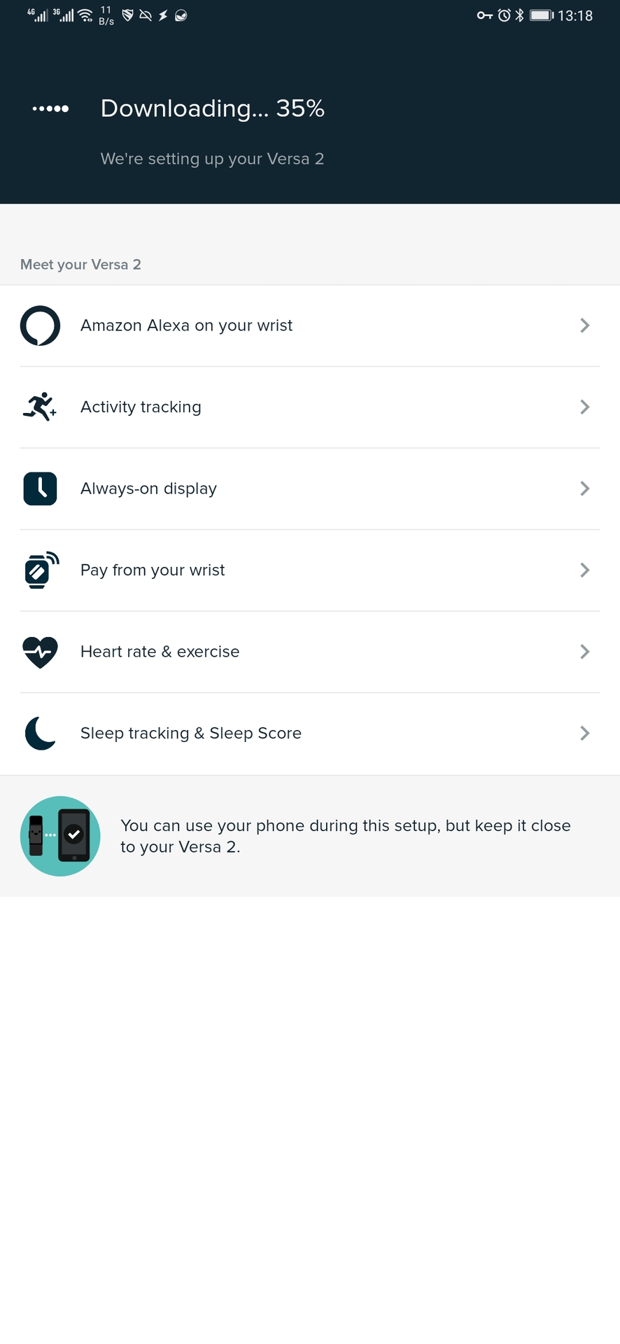 Fitbit App更新跟踪器