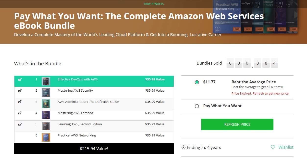 支付您想要完整的Amazon Web服务捆绑包