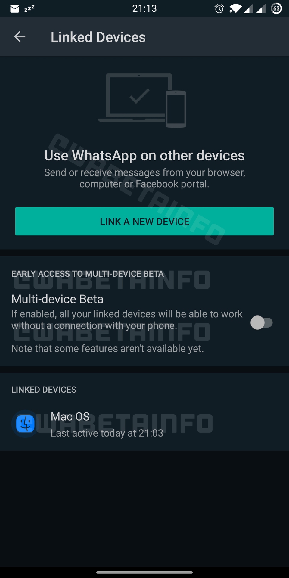 WhatsApp多设备beta wabetainfo
