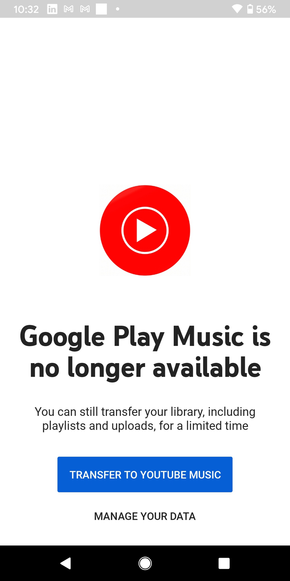 Google Play音乐应用程序死亡