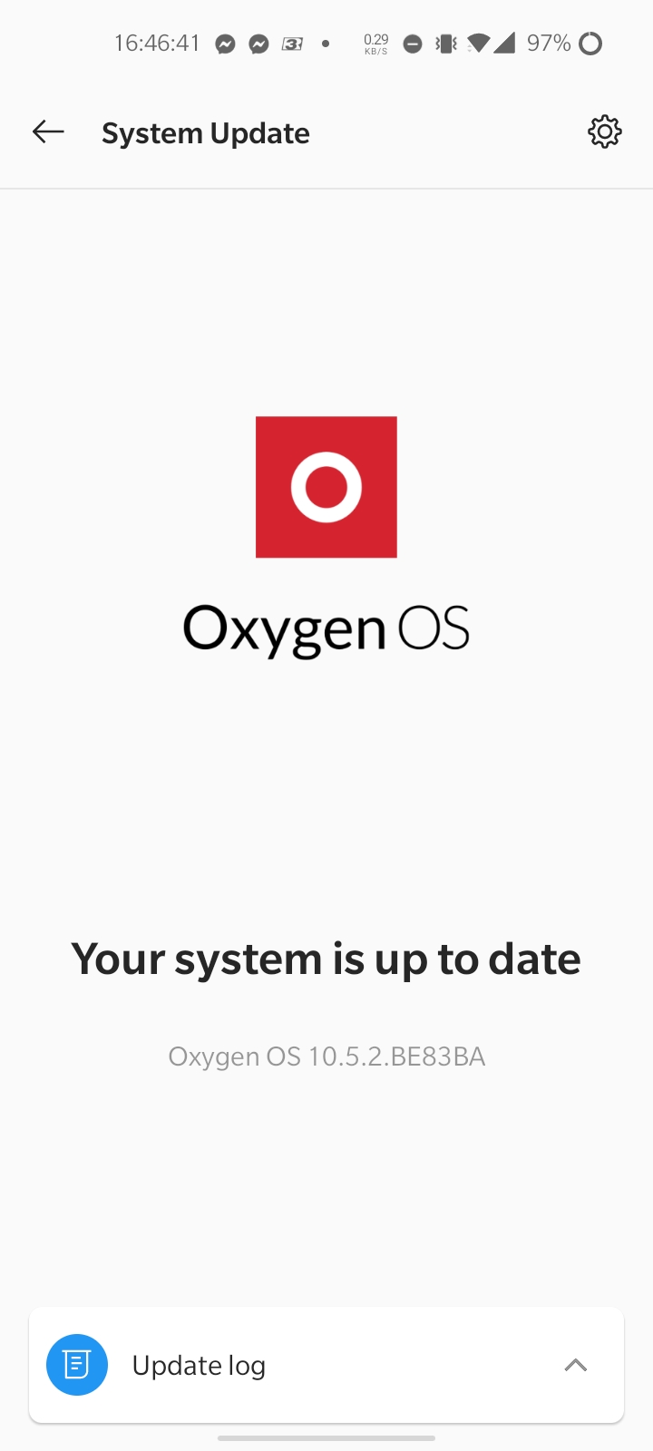 OnePlus Nord N100软件更新屏幕
