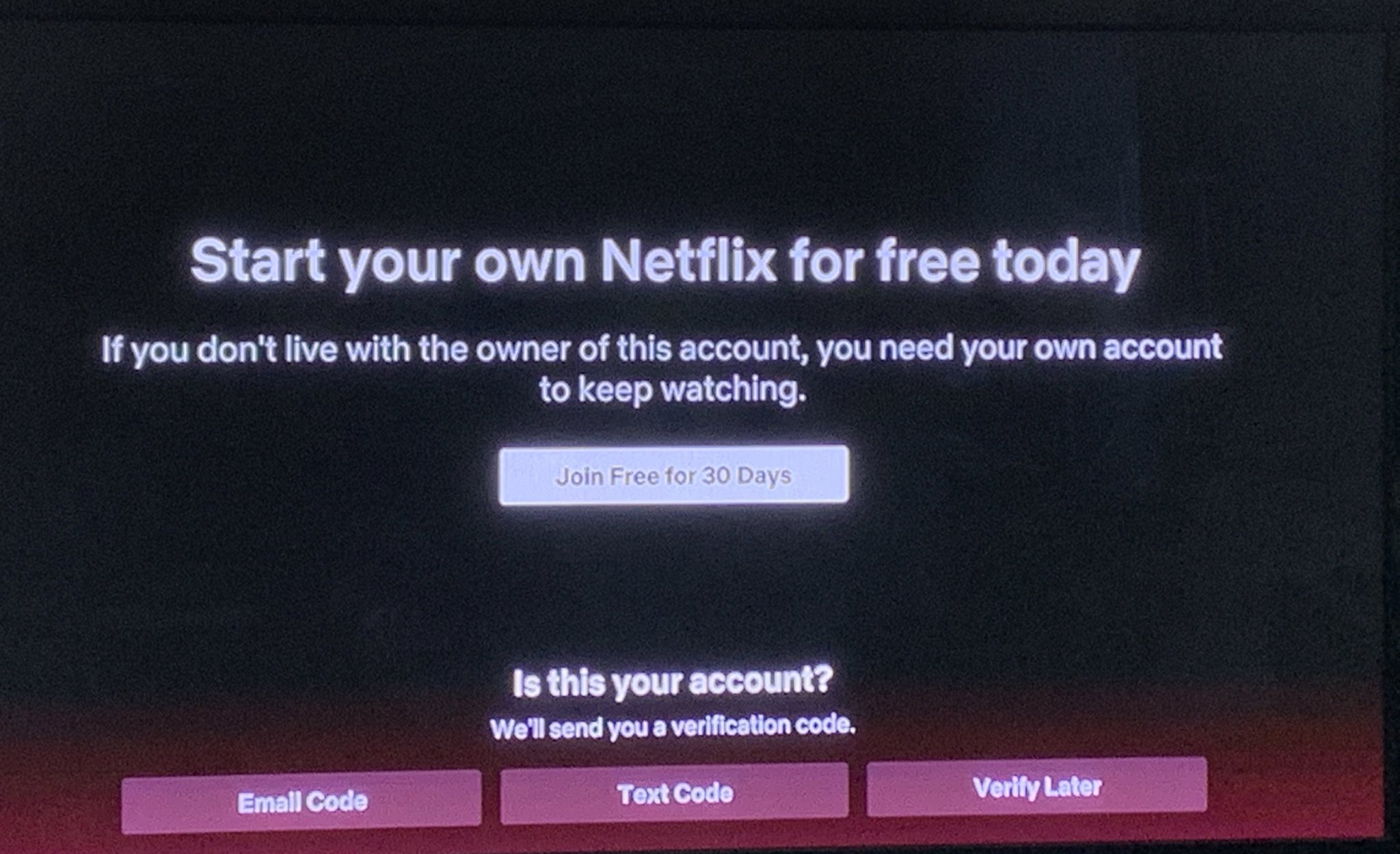 Netflix帐户共享限制