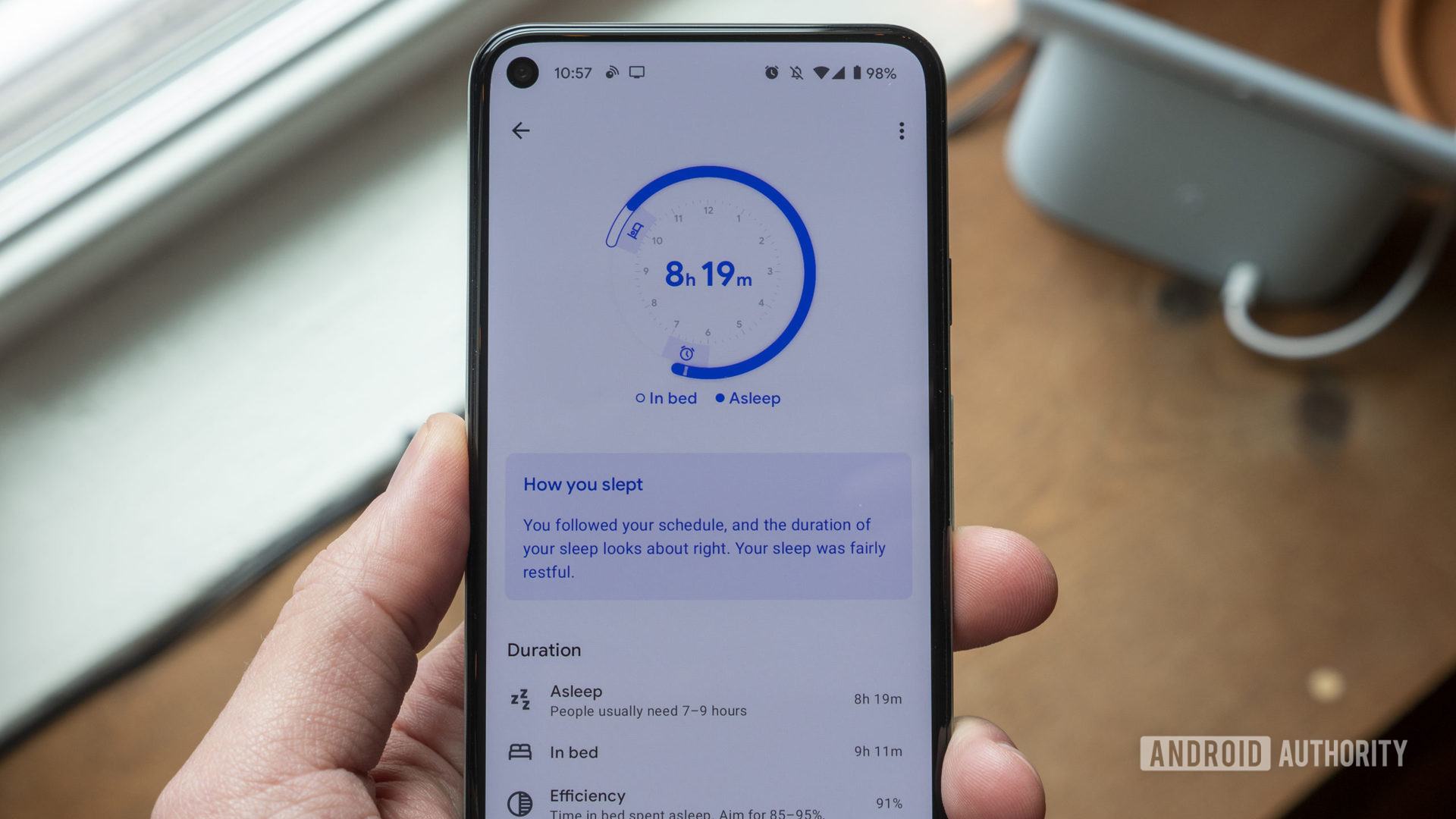 Google Nest Hub第二代评论Google Fit Sleep Sensing Duration