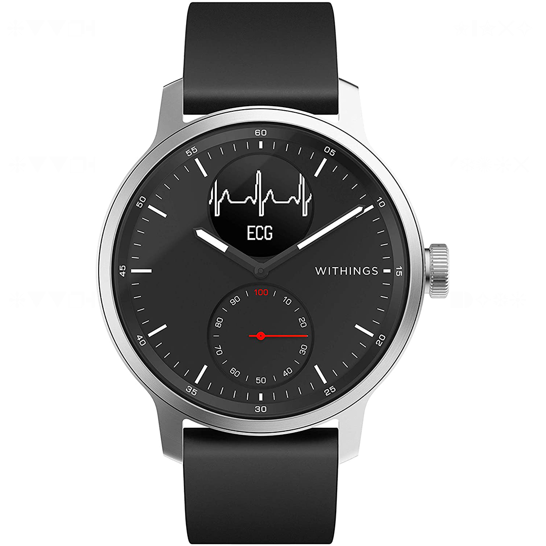 Withings Scanwatch黑色混合智能手表