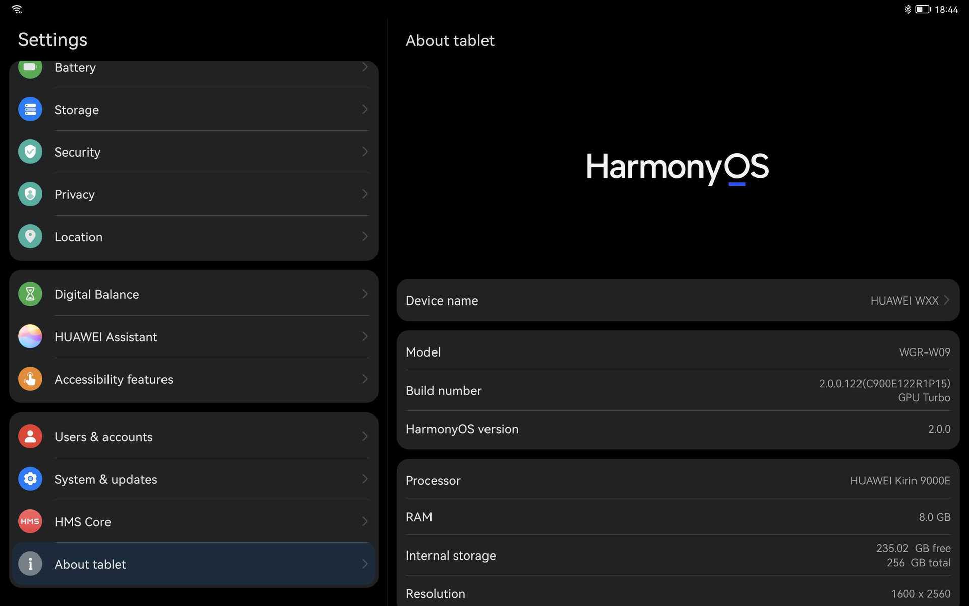 Harmony OS屏幕截图设置示例1