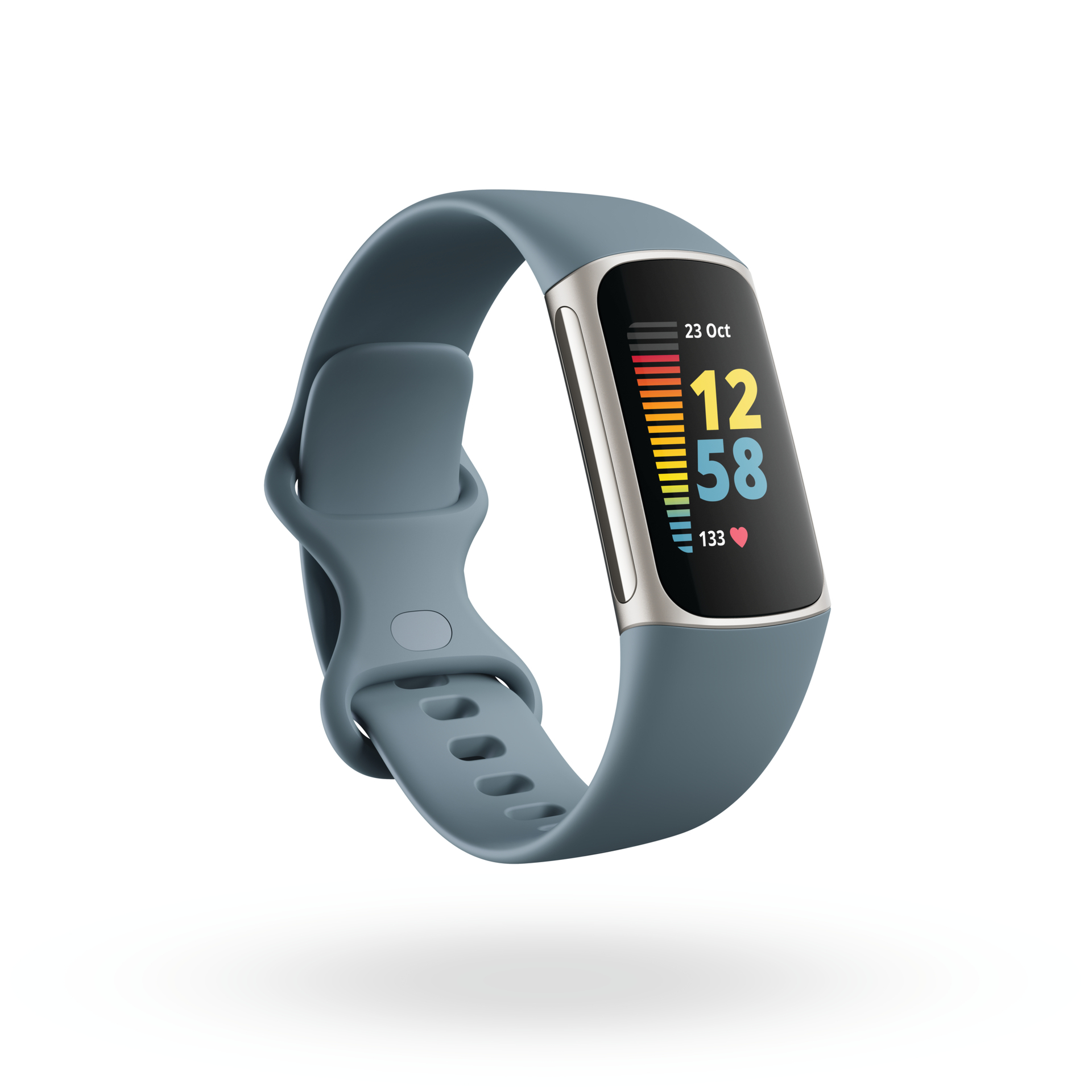 Fitbit Charge 5钢蓝白金2