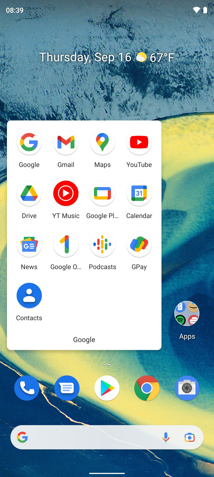 bob体育提现Android 11 Google文件夹