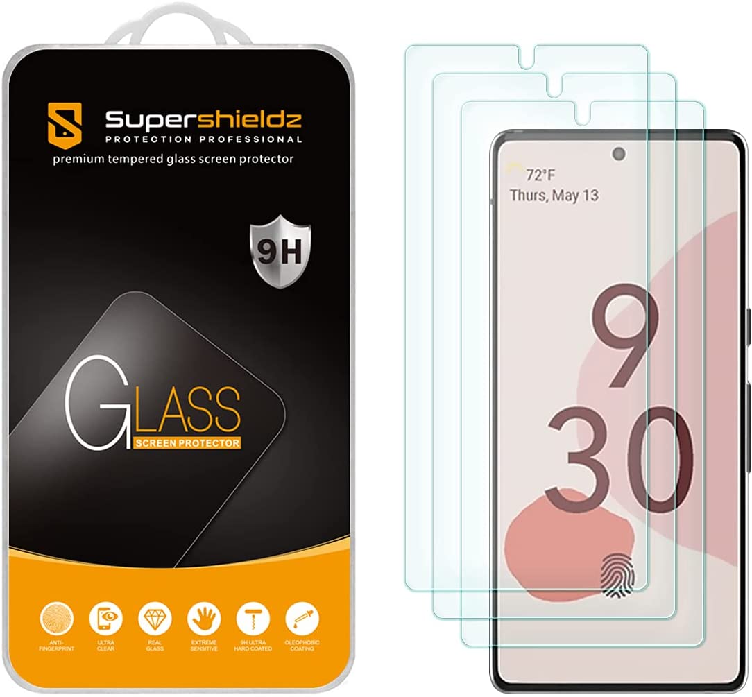 像素6 supershieldz钢化玻璃屏幕保护器